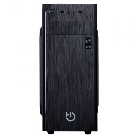 Hiditec KLYP CHA010017 Caja Semitorre ATX Negra con Fuente de Alimentación 500W Incluida, USB 3.0, Gestión de Cableado, para Gráficas hasta 360mm